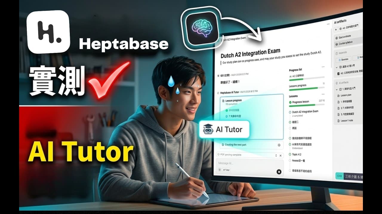 Heptabase AI Tutor|5 分鐘建立客製化課程,自動生成課綱